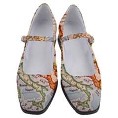 Map Europe Globe Countries States Women s Mary Jane Shoes by Ndabl3x