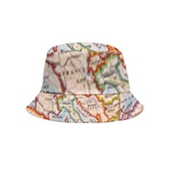 Map Europe Globe Countries States Bucket Hat (kids) by Ndabl3x