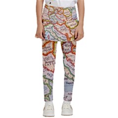 Map Europe Globe Countries States Kids  Skirted Pants by Ndabl3x