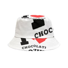 I Love Chocolate Donut Inside Out Bucket Hat by ilovewhateva