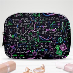 Math-linear-mathematics-education-circle-background Make Up Pouch (small) by Vaneshart