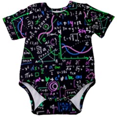 Math-linear-mathematics-education-circle-background Baby Short Sleeve Bodysuit by Vaneshart