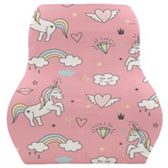 Cute-unicorn-seamless-pattern Car Seat Back Cushion  by Vaneshart