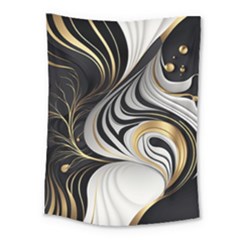 Pattern Gold Marble Medium Tapestry by Vaneshop