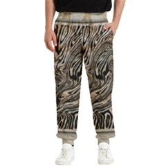 Zebra Abstract Background Men s Elastic Waist Pants by Vaneshop