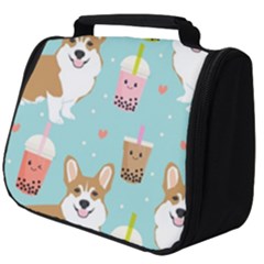 Welsh Corgi Boba Tea Bubble Cute Kawaii Dog Breed Full Print Travel Pouch (big) by Wav3s