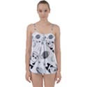 Panda Floating In Space And Star Babydoll Tankini Set View1