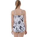 Panda Floating In Space And Star Babydoll Tankini Set View2