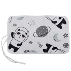 Panda Floating In Space And Star Pen Storage Case (m) by Wav3s