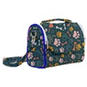 Dog Paw Colorful Fabrics Digitally Satchel Shoulder Bag View2