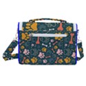 Dog Paw Colorful Fabrics Digitally Satchel Shoulder Bag View3