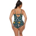 Dog Paw Colorful Fabrics Digitally Retro Full Coverage Swimsuit View4