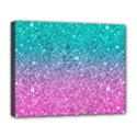 Pink And Turquoise Glitter Deluxe Canvas 20  x 16  (Stretched) View1