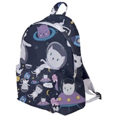 Space Cat Illustration Pattern Astronaut The Plain Backpack by Wav3s