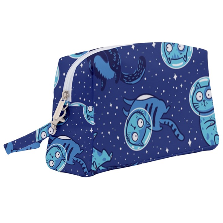 Cat Spacesuit Space Suit Astronaut Pattern Wristlet Pouch Bag (Large)