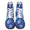 Cat Spacesuit Space Suit Astronaut Pattern Women s High-Top Canvas Sneakers View1