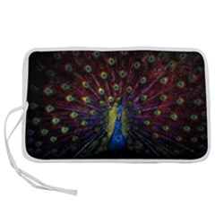 Peacock Feathers Pen Storage Case (m) by Wav3s