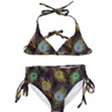 Pattern Feather Peacock Kids  Classic Bikini Set View1