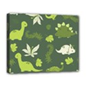 Cute Dinosaur Pattern Deluxe Canvas 20  x 16  (Stretched) View1