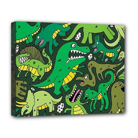 Dino Kawaii Deluxe Canvas 20  X 16  (stretched) by Wav3s