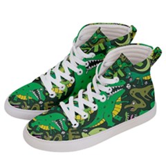 Dino Kawaii Women s Hi-top Skate Sneakers by Wav3s