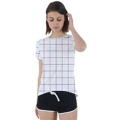 Mesh Short Sleeve Open Back Tee by zhou