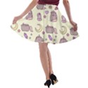 Beautiful Beauty Cartoon Cat A-line Skater Skirt View2