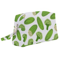 Vegetable Pattern With Composition Broccoli Wristlet Pouch Bag (large) by Grandong