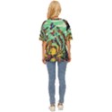 Monkey Tiger Bird Parrot Forest Jungle Style Oversized Basic Tee View4