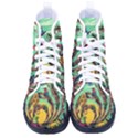 Monkey Tiger Bird Parrot Forest Jungle Style Women s High-Top Canvas Sneakers View1