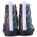 Monkey Tiger Bird Parrot Forest Jungle Style Women s High-Top Canvas Sneakers View4