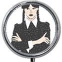 Wednesday addams Mini Round Pill Box View1