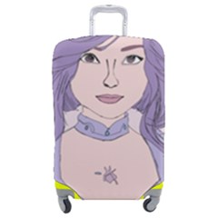 Futuristic Woman Luggage Cover (medium) by Fundigitalart234