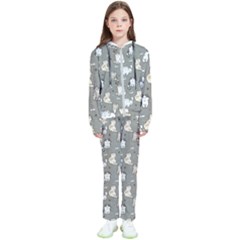 Cute Cat Pattern Cartoon Kids  Tracksuit by Cowasu