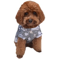 Cute Cat Pattern Cartoon Dog T-shirt by Cowasu