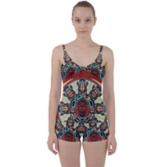 Skull Grateful Dead Phone Gratefuldead Tie Front Two Piece Tankini by Cowasu