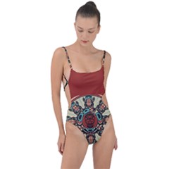 Skull Grateful Dead Phone Gratefuldead Tie Strap One Piece Swimsuit by Cowasu