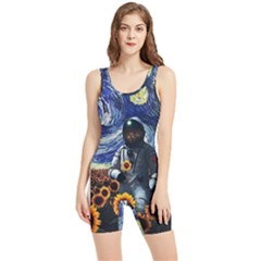 Starry Surreal Psychedelic Astronaut Space Women s Wrestling Singlet by Cowasu