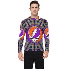 Gratefuldead Grateful Dead Pattern Men s Long Sleeve Rash Guard by Cowasu