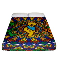 Grateful Dead Pattern Fitted Sheet (king Size) by Cowasu