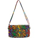 Grateful Dead Pattern Removable Strap Clutch Bag View2