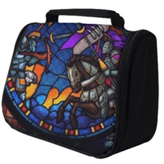 The Game Monster Stained Glass Full Print Travel Pouch (big) by Cowasu