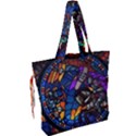 The Game Monster Stained Glass Drawstring Tote Bag View2