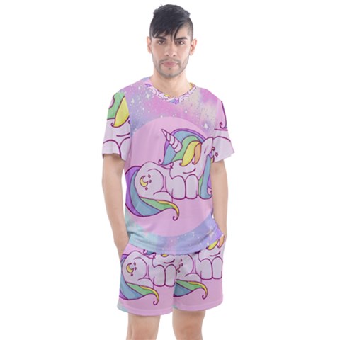 Unicorn Stitch Men s Mesh Tee And Shorts Set by Bangk1t