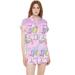 Unicorn Stitch Chiffon Lounge Set by Bangk1t