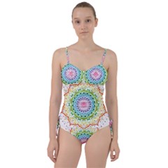 Mandala Pattern Rainbow Pride Sweetheart Tankini Set by Ndabl3x