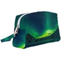 Iceland Aurora Borealis Wristlet Pouch Bag (Large) View1