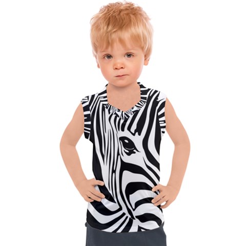 Animal Cute Pattern Art Zebra Kids  Sport Tank Top by Amaryn4rt