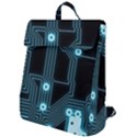 A Completely Seamless Background Design Circuitry Flap Top Backpack View1