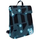 A Completely Seamless Background Design Circuitry Flap Top Backpack View2